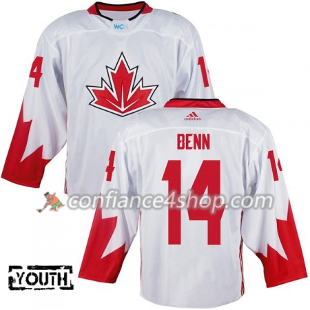 Adidas Maillot de Hockey Canada Jamie Benn 14 Coupe du monde de hockey sur glace 2016 Blanc - Enfant